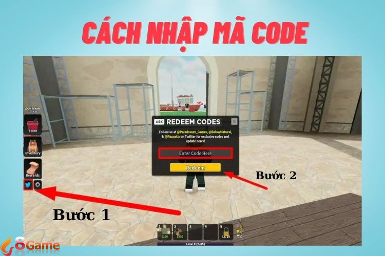 Hướng dẫn cách nhập mã code Tower Defense Simulator bước 1