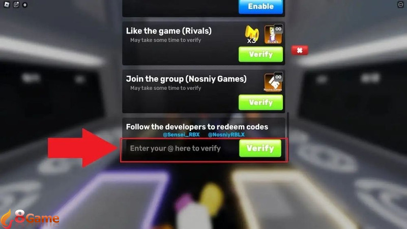 Hướng dẫn cách nhập code Rivals Roblox 2025 chi tiết bước 3