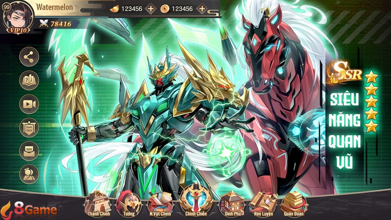 Giao diện mukbang tam quốc