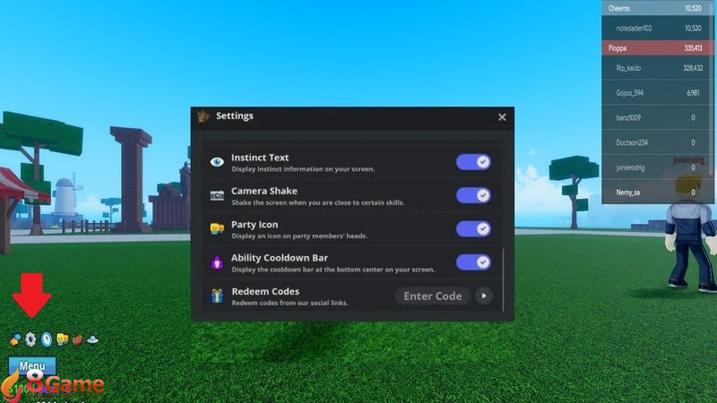 Vào giao diện chính của Meme Sea