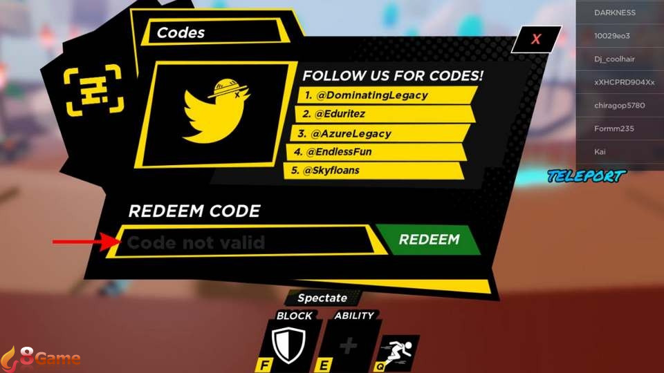 Theo dõi thông tin nhập mã