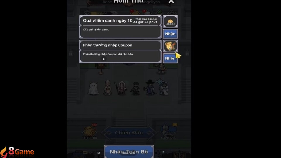 Nhấn Nhận toàn bộ