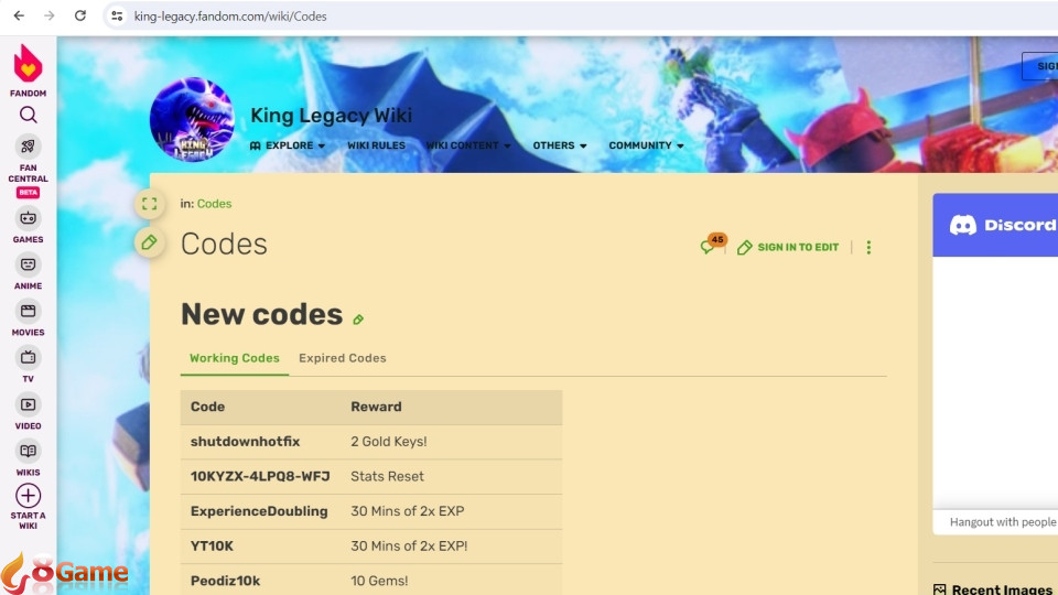 Cách nhận thêm code King Legacy mới nhất 2025 ở đâu?