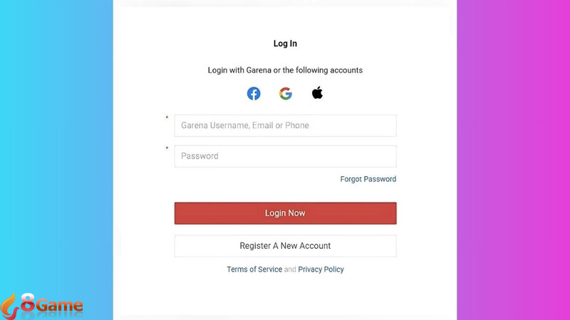 Đăng nhập tài khoản Garena