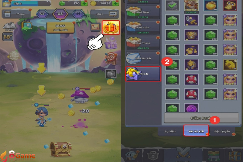 code TapTap Heroes hình 2