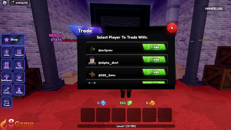 Cách trade trong Anime Last Stand - 04