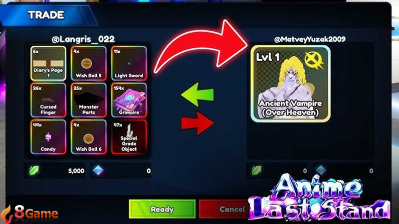 Cách trade trong Anime Last Stand - 07