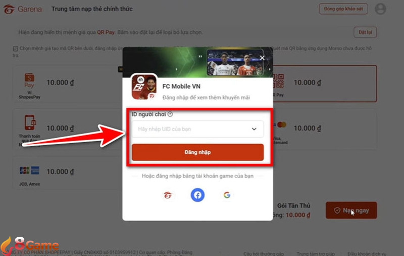 Cách nạp FC Point trong FC Mobile - 03