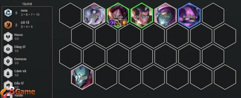 Cách chơi đội hình Yasuo Yone Ionia DTCL mùa 16 5
