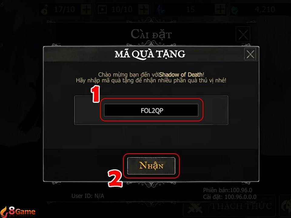 Bổ sung phần thưởng trong game