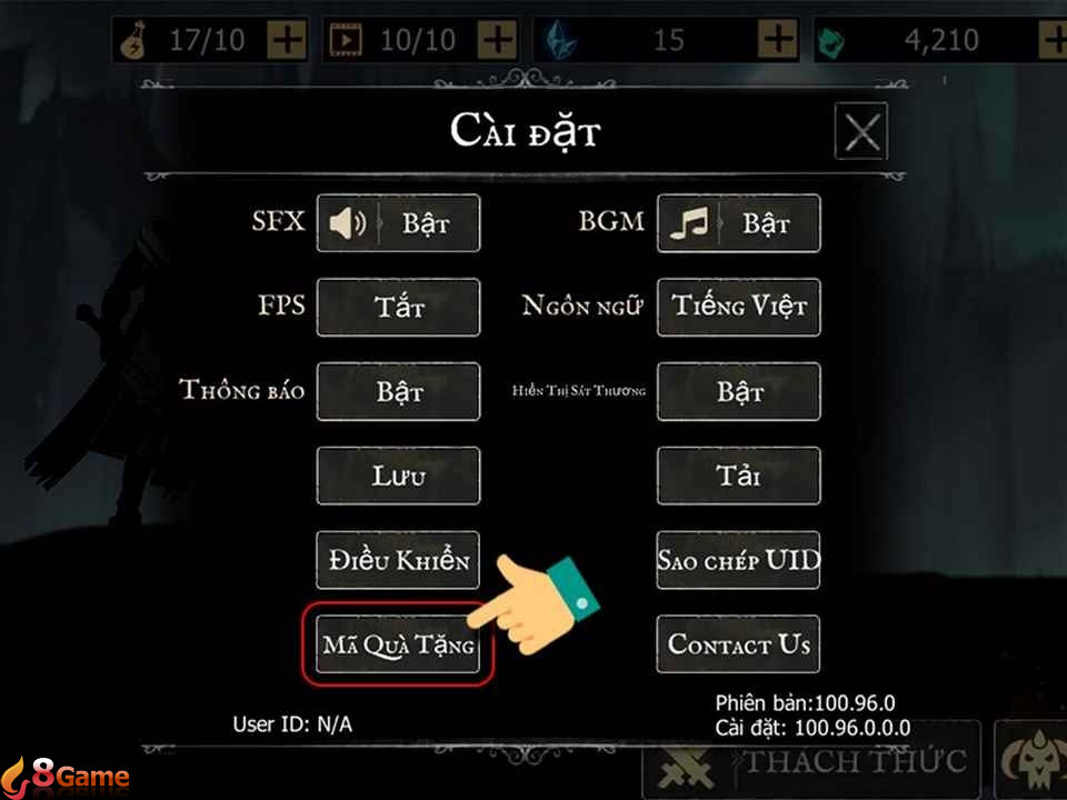 Xác nhận các thông tin quà tăng