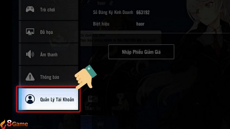 Tiếp tục phần cài đặt game