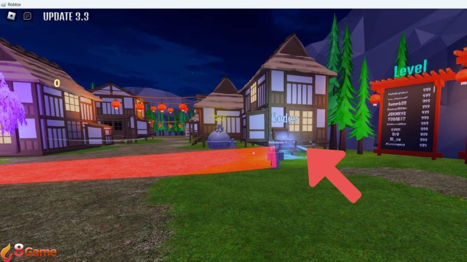 Tìm và nhấn vào rương có chữ “Codes”