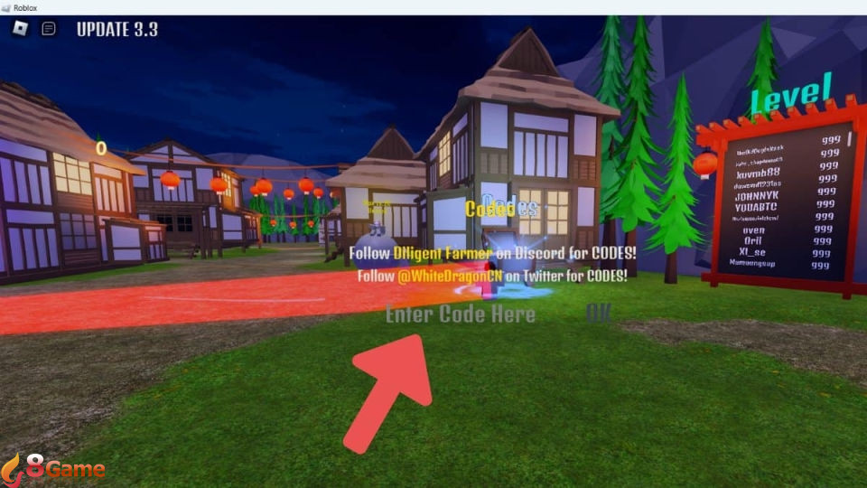 Nhập code và nhấn “OK”