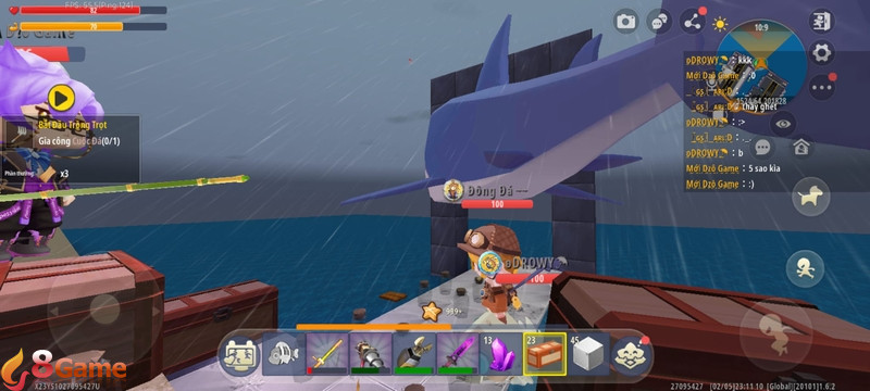 Cách chế tạo cần câu trong Mini World 4