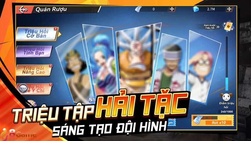 code hải tặc vô song 3