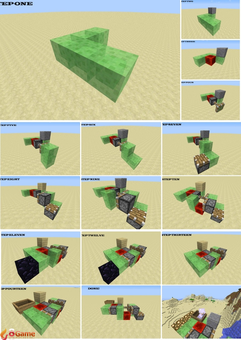 Cách làm máy bay trong Minecraft 3