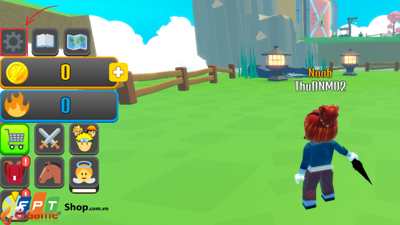 Nhấn vào biểu tượng Settings