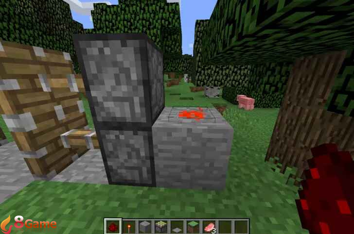 cách làm cửa tự động trong Minecraft hình 7