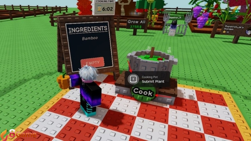 Cách chế sushi trong Grow a Garden 6