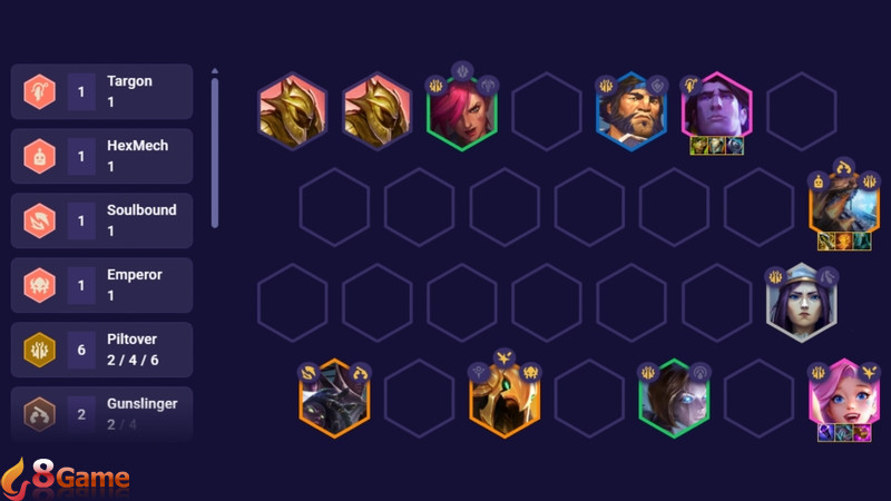 Các tướng trong đội hình Piltover DTCL mùa 16