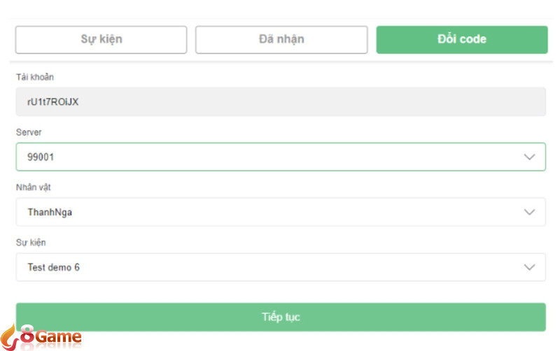 Nhập code Cùng Ta Luyện Khí 2