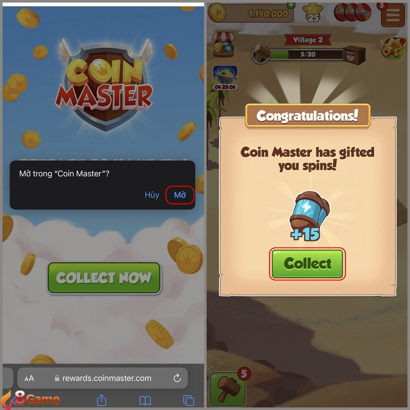 Chờ trong vài giây để hệ thống xử lý