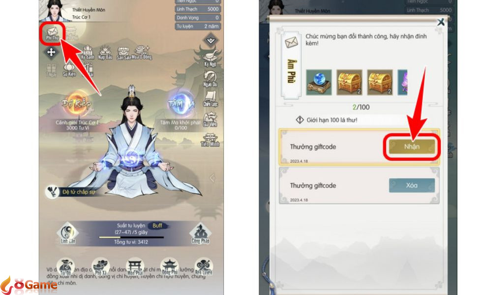 Code Tuyệt Thế Tiên Đế mới nhất 2024 - Hướng dẫn chi tiết cách nhập code game đúng 39