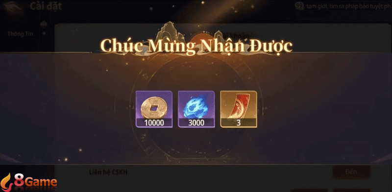 Làm sao để kiểm tra phần thưởng sau khi nhập mã code?