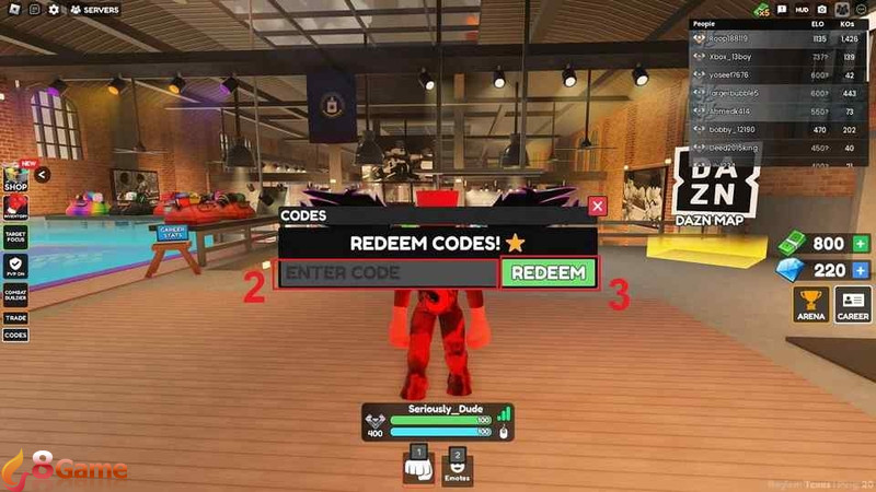 Thao tác nhập code game chuẩn xác