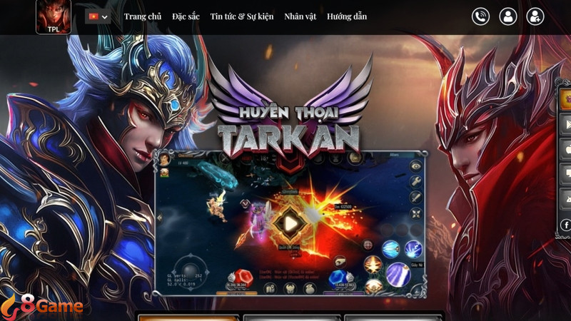 Website chính thức của game MU: Huyền Thoại Tarkan