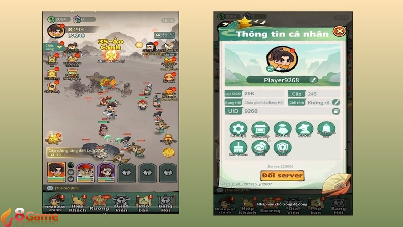 Các bước nhập code Tông Sư Mạnh Nhất nhận quà: truy cập giao diện