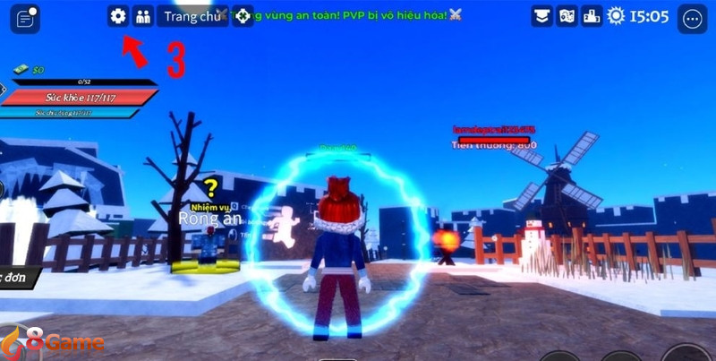 Cách nhập mã code Demon Blade bước 2