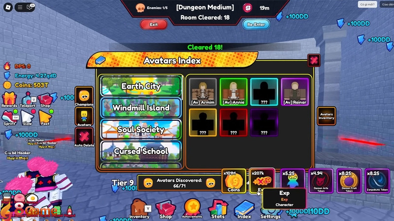 Code Anime Eternal giúp trải nghiệm game thú vị hơn