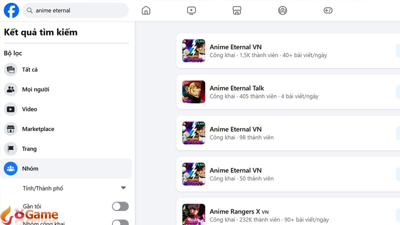Tham gia diễn đàn cộng đồng người chơi tại Facebook