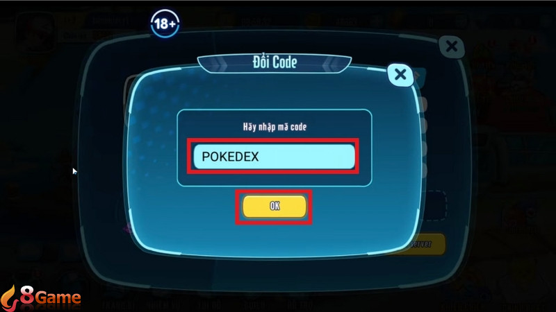 Nhấn OK để đổi code Poke Loạn Chiến