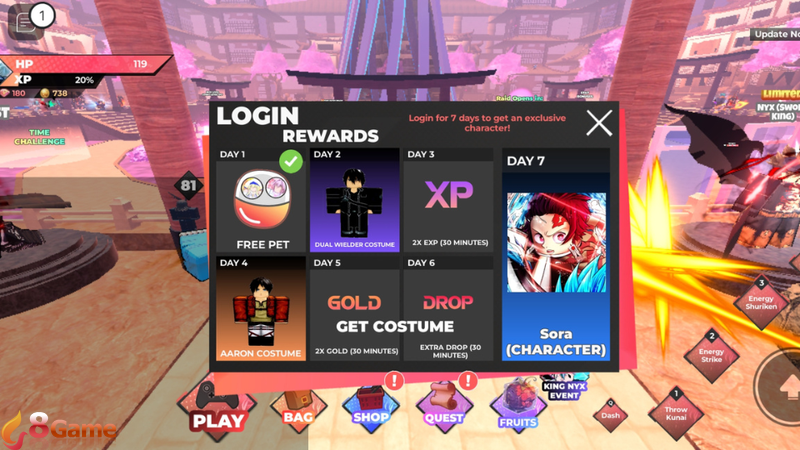 Đăng nhập để nhận quà