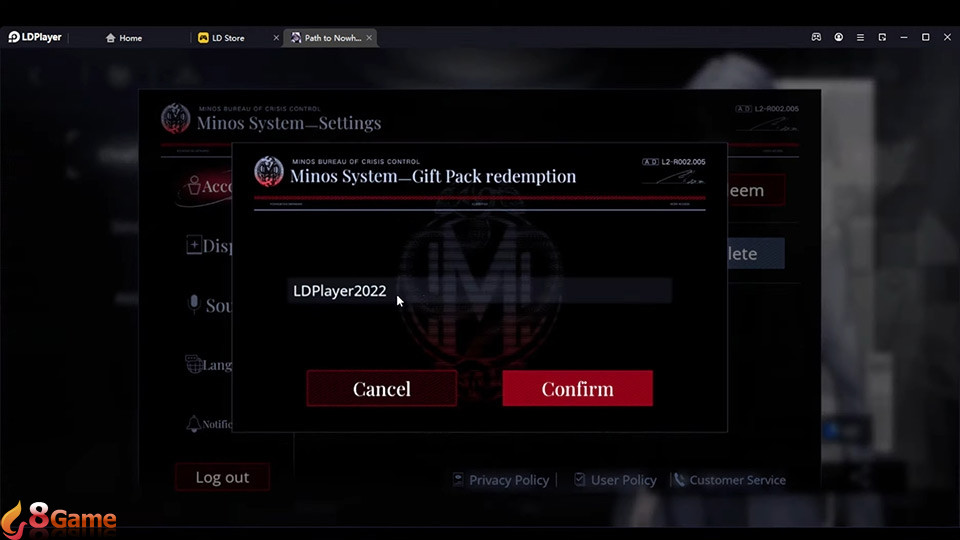 Nhập Path to Nowhere code