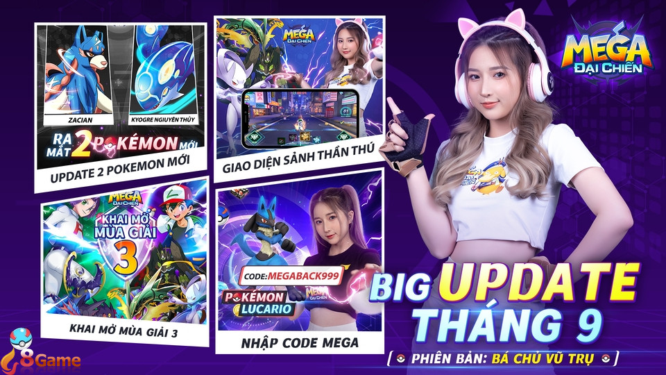 Các đợt big update trong tháng