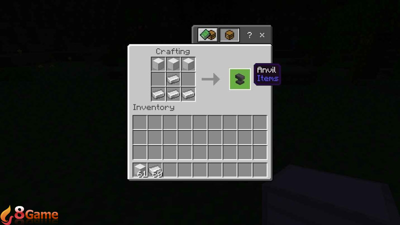 cách làm cái đe trong Minecraft hình 3