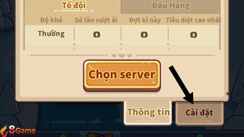 Trong mục thông tin cá nhân, chọn Cài Đặt nằm bên phải