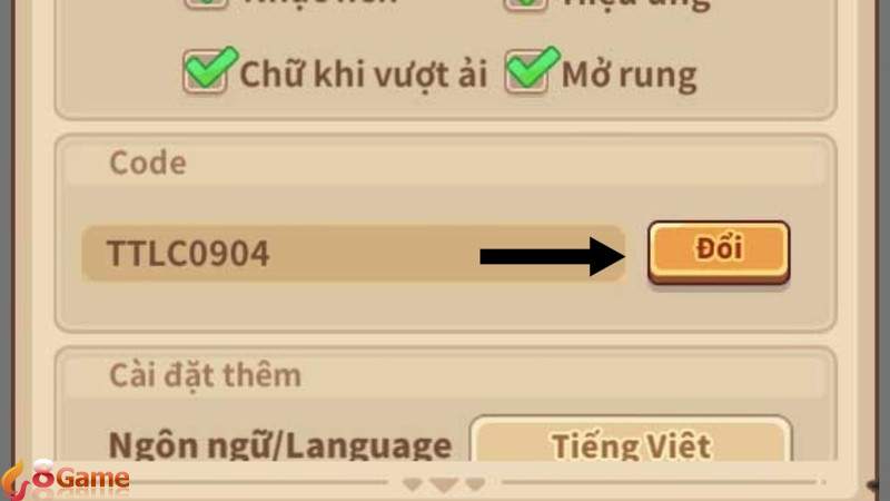 Điền code Tiểu Tuyết Lĩnh Chủ