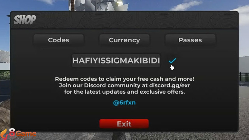 Nhiều mã code The Ride không có nghĩa