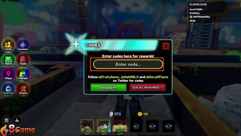 Điền mã code chính xác vào ô yêu cầu