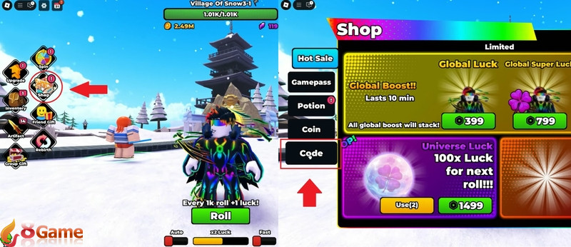 code anime rng td hình 5