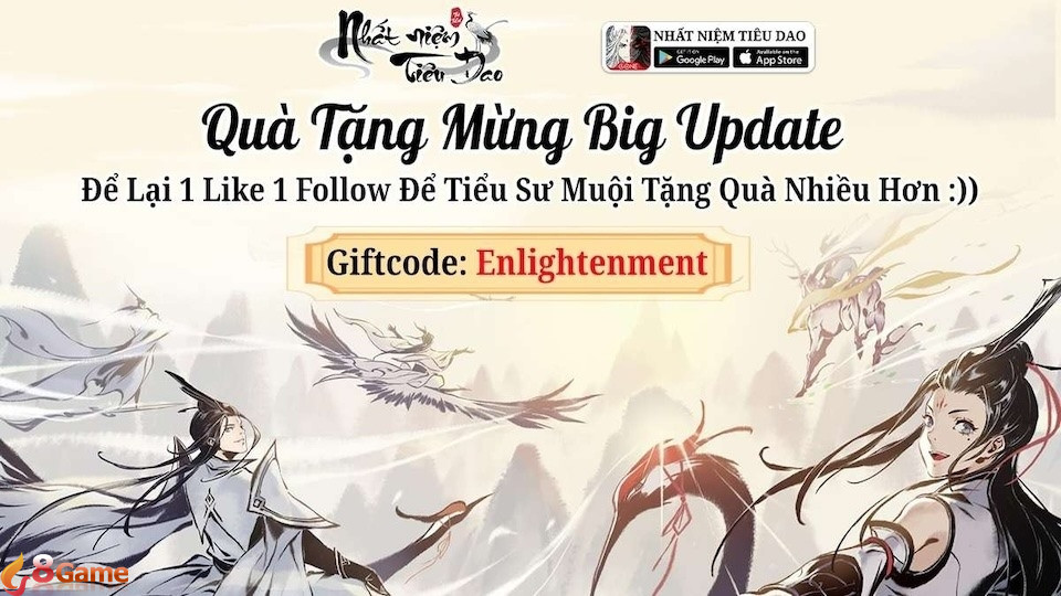 Code Nhất Niệm Tiêu Dao mới nhất với nhiều “items” hấp dẫn