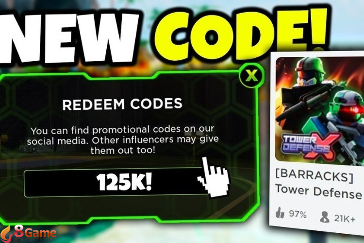 Full code Tower Defense X mới nhất và cách nhận thưởng miễn phí