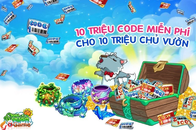 Code Khu Vườn Trên Mây mới nhất và cách nhập mã đổi thưởng
