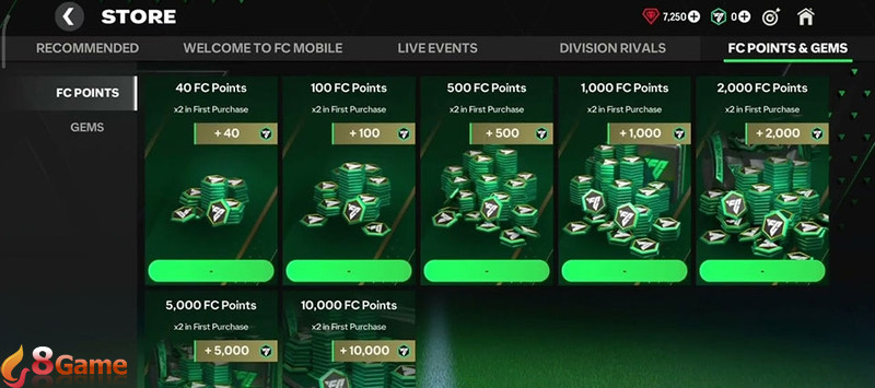 Cách nạp FC Point trong FC Mobile - 07