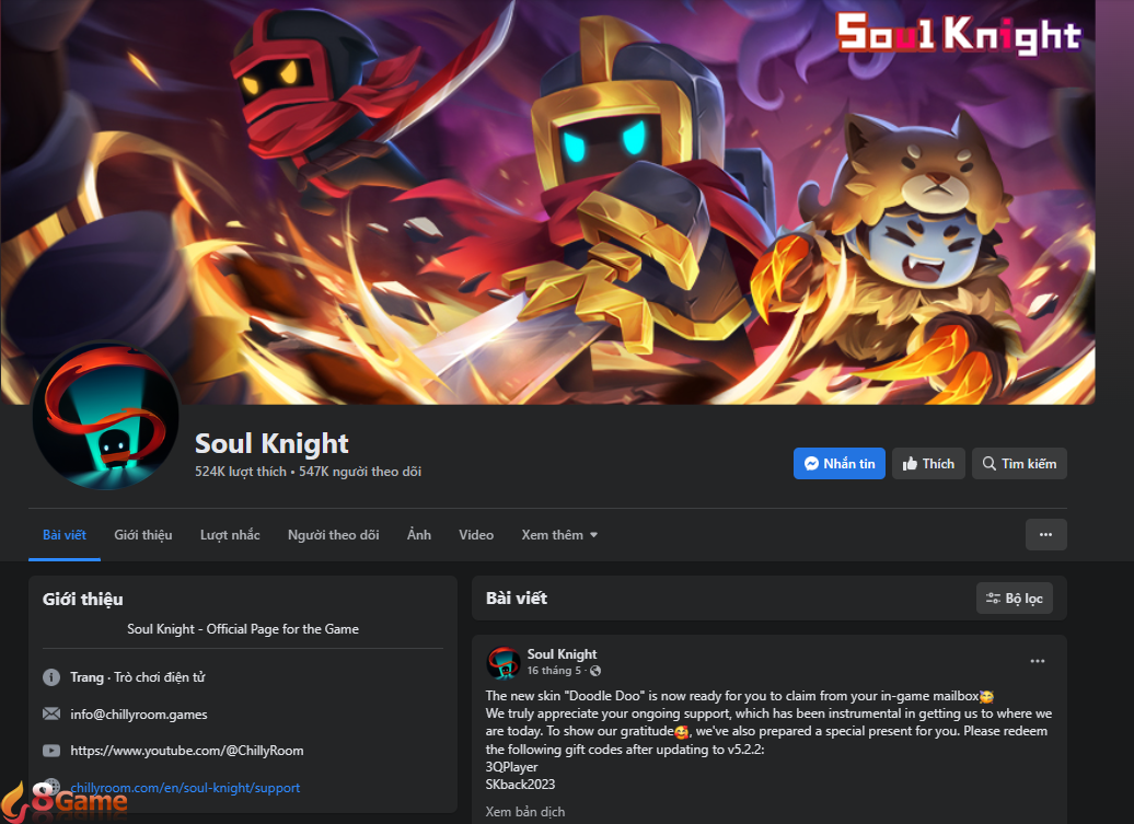 Các cách nhận thêm mã code Soul Knight